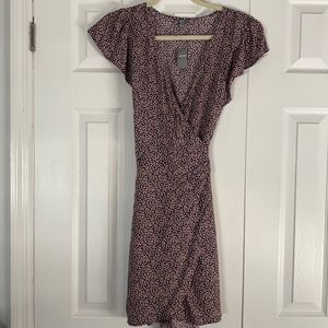 Aerie floral wrap dress